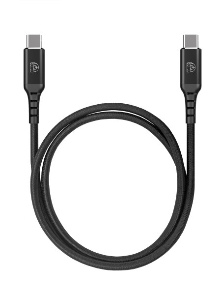 DEQSTER Ladekabel USB-C auf USB-C, 1m, Black
