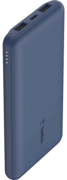 Belkin BoostCharge Stromspeicher - Blau - für iPhone, iPad, AirPod, Smartwatch, Smartphone - 10000 m
