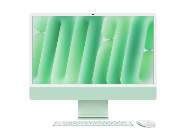 Apple iMac 24“, Grün, M4 Chip mit 8-Core CPU, 8-Core GPU und 16-Core Neural Engine, 16GB, 256GB SSD,
